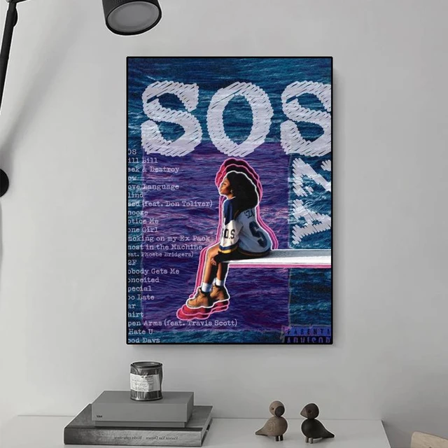 SZA SOS Album Poster, Custom Album Cover