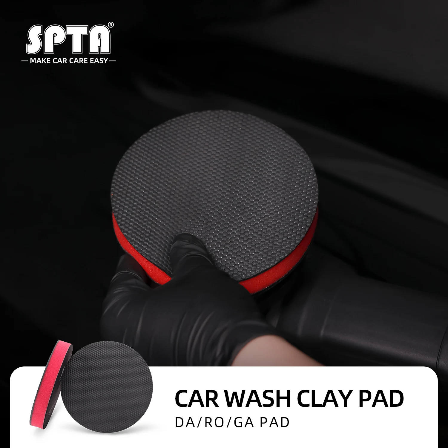 Car Wash Magic Clay Pad Mud Sponge Auto Paint Repair For DA RO Polisher Disc Detailing 1PC 3/5/6 Inch