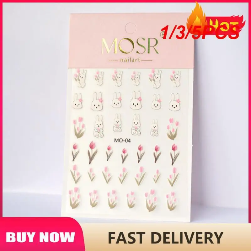 

1/3/5PCS Sticker Bronzing French Exquisite Design Vivid Patterns Smd Design Multiple Styles Health & Beauty