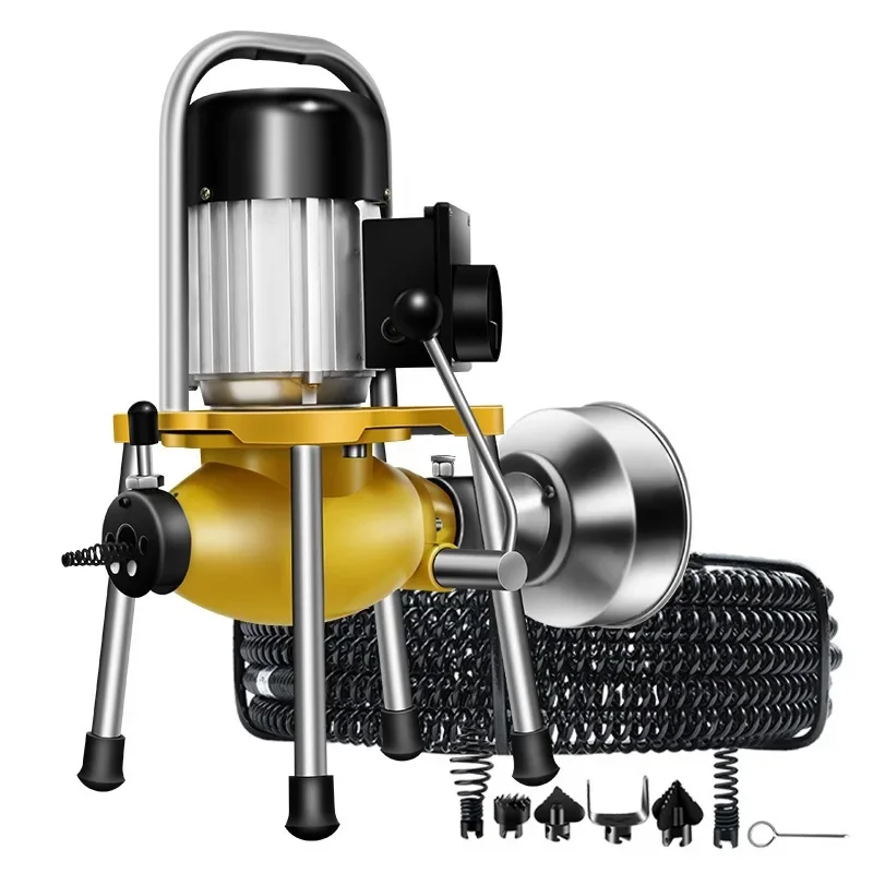GQ-180 Electric Pipe Dredging Machine Sewer Dredger Toilet Floor Drain Dredging Cleaning Machine Home Profession 1500w