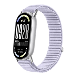 Breathable Nylon Strap - Sports Bracelet Replacement Wristband Accessory - Mi Band 10 (Light purple)