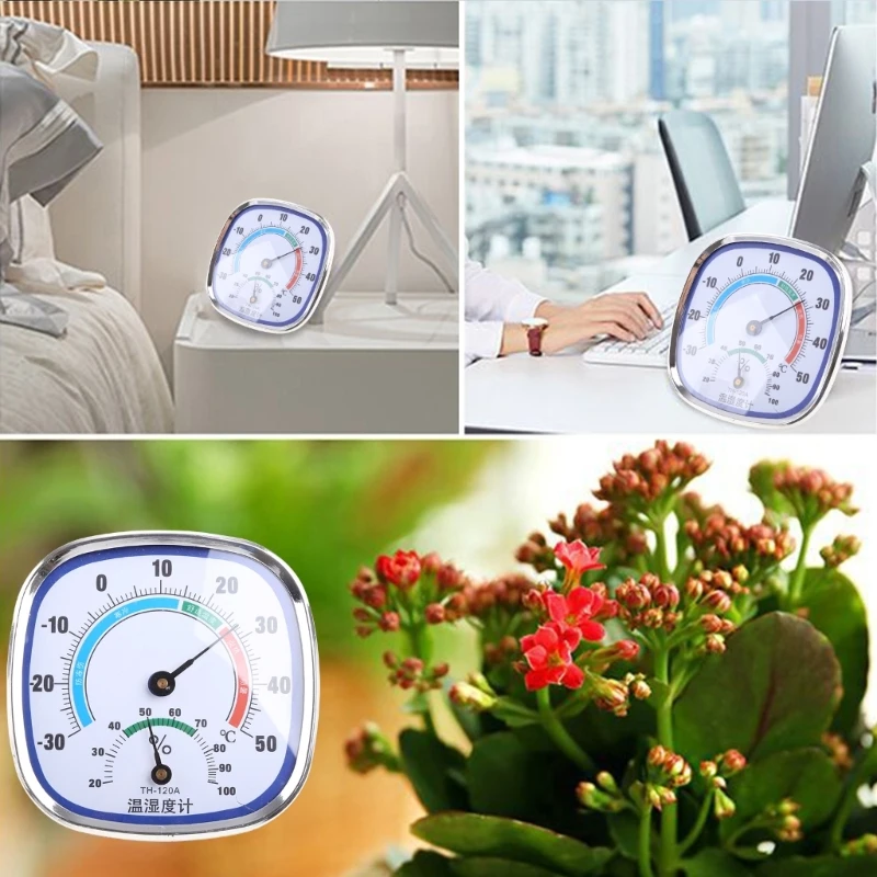 Thermometer and Hygrometer Analog Humidity Gauge Temperature Monitor Indoor  Outdoor Wang Hang & Stand NO BATTERY NEEDED - AliExpress