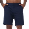 Men's Cargo Trendy Shorts Casual Elegant Golf Pants, Stretch Waist Work Dress Shorts with Concealed-Type Zipper Side Pockets 4