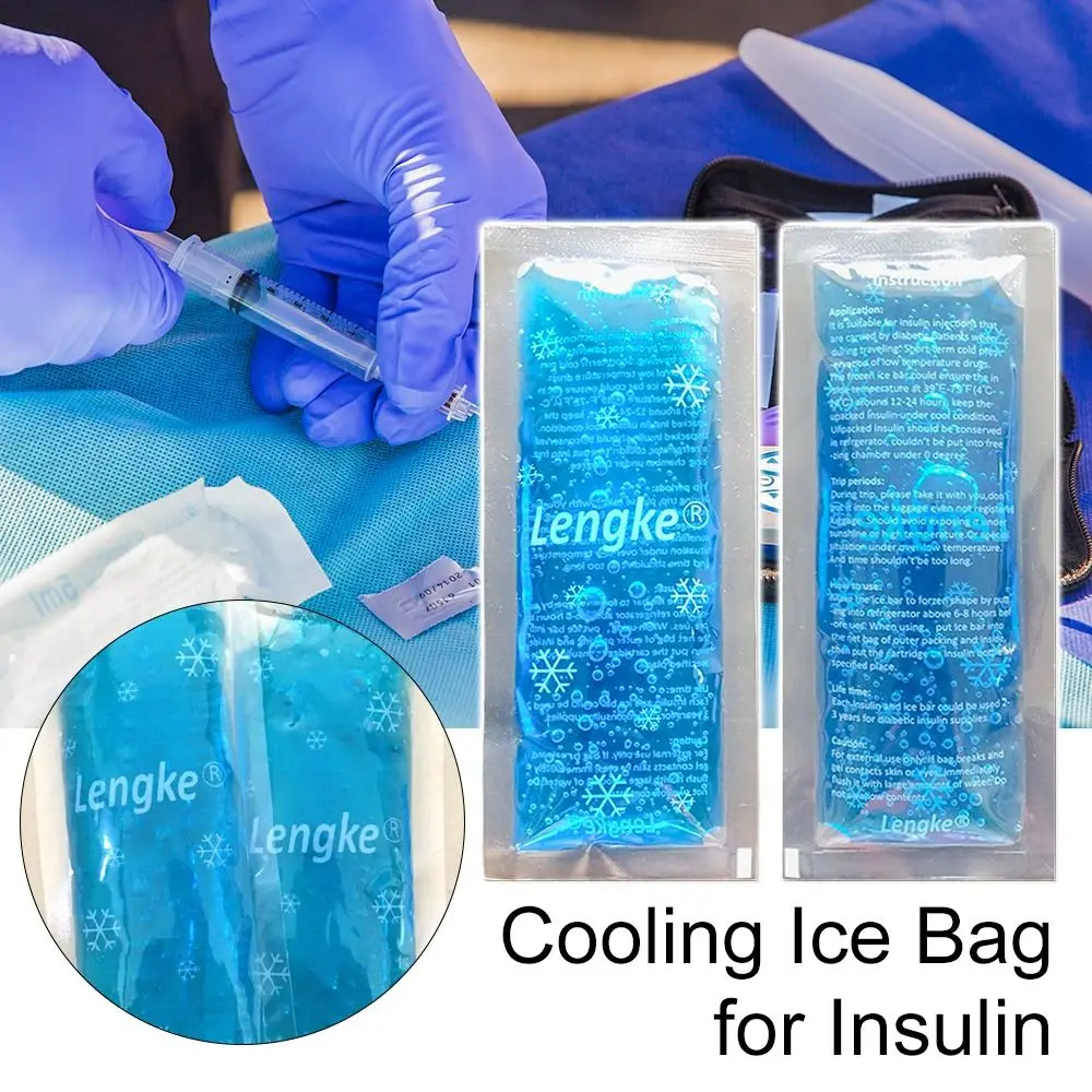 Reusable Diabetic Insulin Cooling Bag Cold Gel Ice Pack Protector Pill Refrigerated Cooler Insulation Organizer Travel Case 2