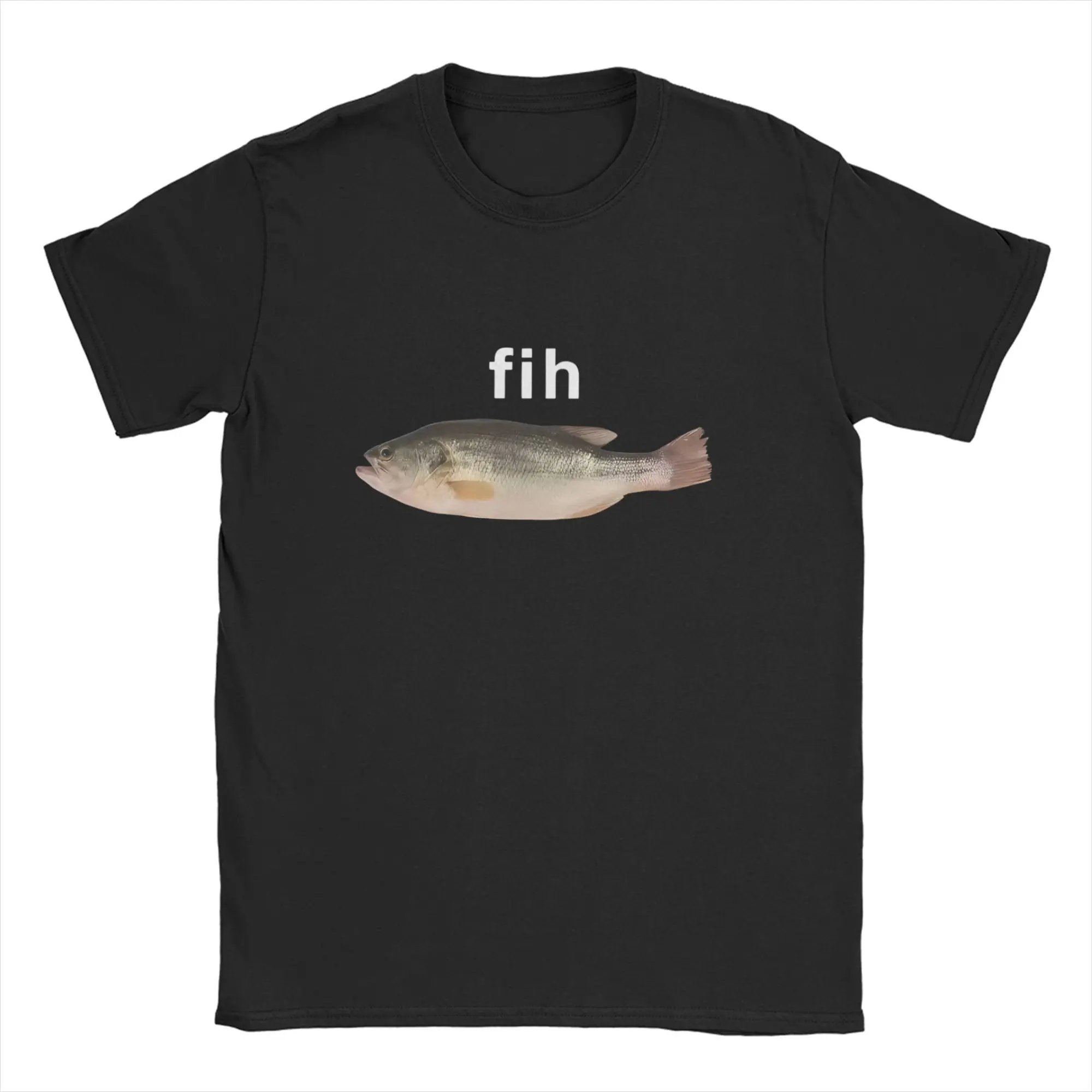 Funny Fih Fish Meme T Shirt Summer T Shirts For Men Harajuku Casual Tee Shirt Short Sleeve Y2K Funny Clothing