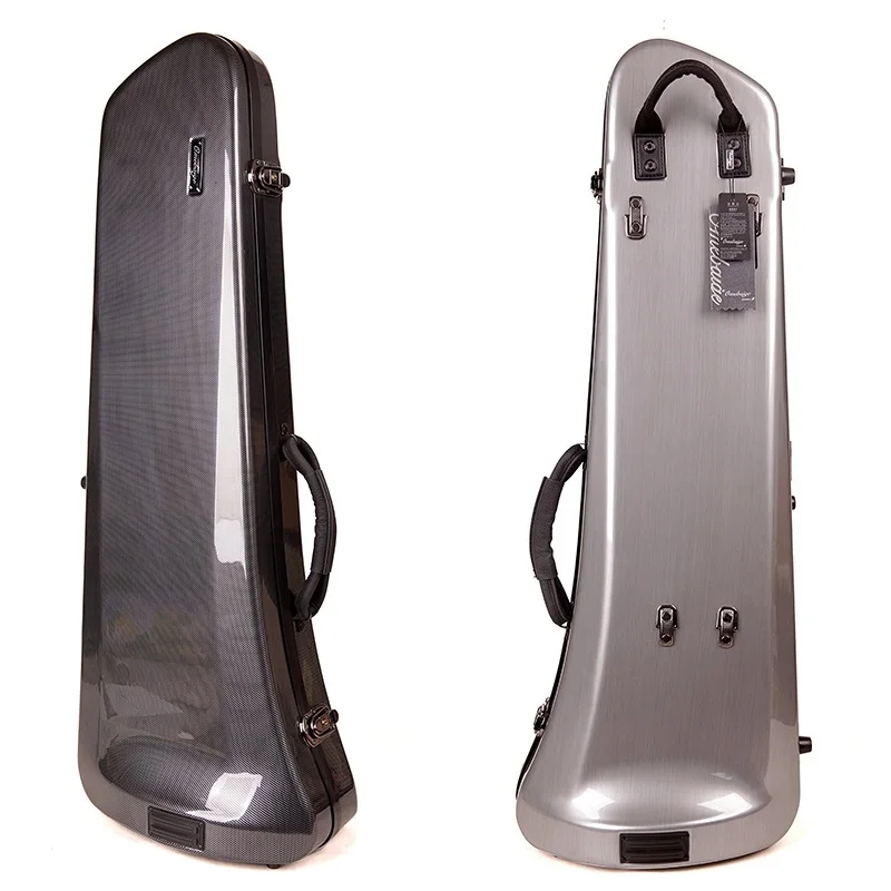 

Portable Trombone Case Double Shoulder Strap Bb Trombone Bag Composite Hard Case For bB Trombone Instrument Accessories Bag Box