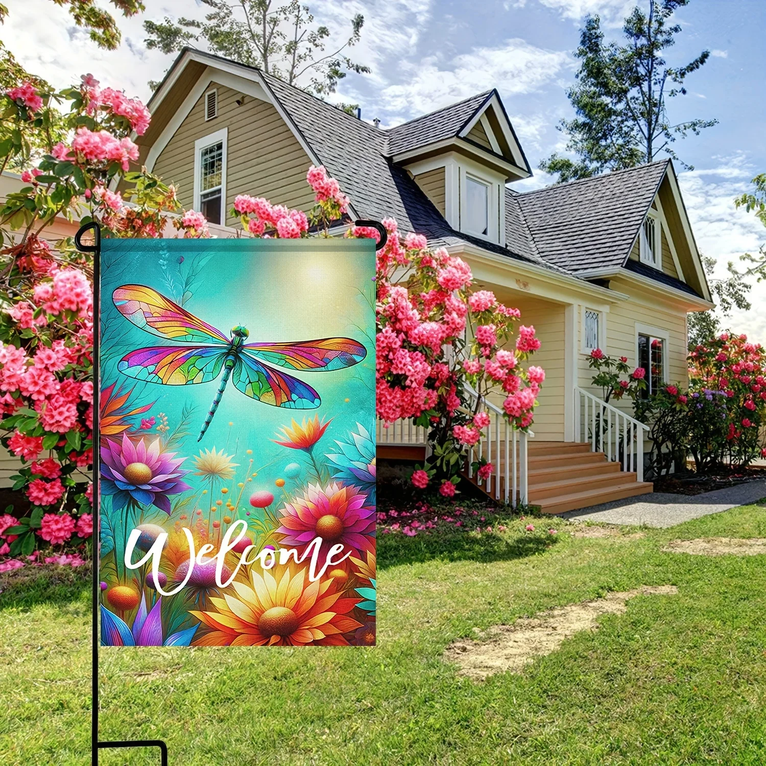 Dragonfly Two-Sided Garden Flag 5