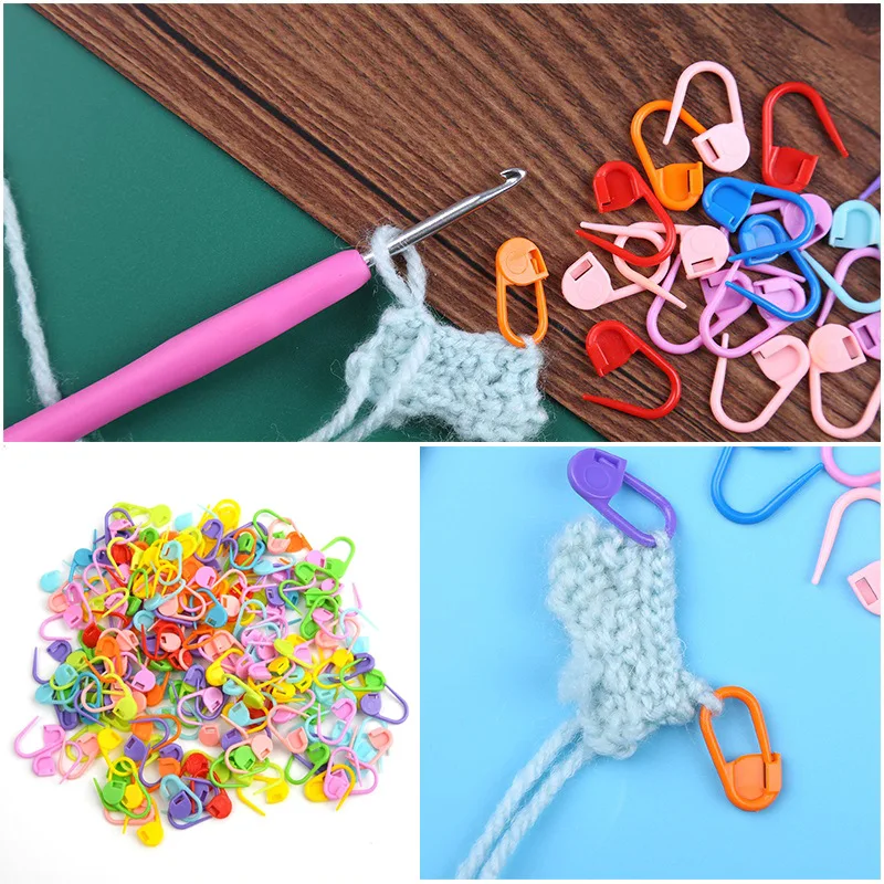 100PCS Stitch Markers for Crocheting S/L Open Knitting Markers