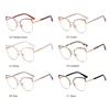 Hotony Blue Light Blocking Glasses Frame New Hot Women Fashion Alloy Eyeglasses Optical UV400 Prescription Female Spectacles 4