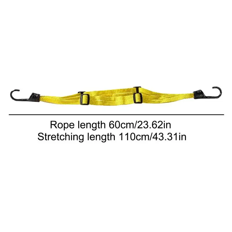 Motorcycle Tie Down Straps Thickened Motorcycle Straps Helmet Rope Outdoor Adventure Accessories Bungee Cord Bandage with 2 Hook