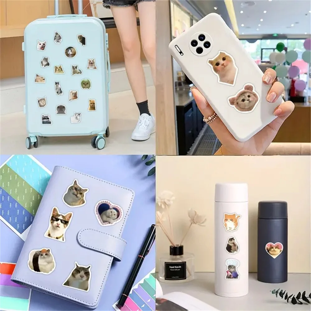 10/50PCS Cute Cartoon Cat Graffiti Stickers Vinyl Waterproof Decals for Phone, Laptop, ... - SKU CCGS2125 - UGI Packaging