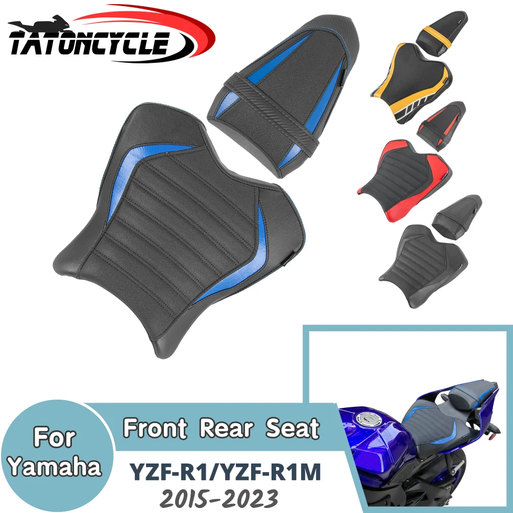 

YZF R1 R1M подушка на переднее заднее сиденье для Yamaha YZF-R1M 2015-2023 YZFR1 YZFR1M чехол для мотоцикла водителя пассажира