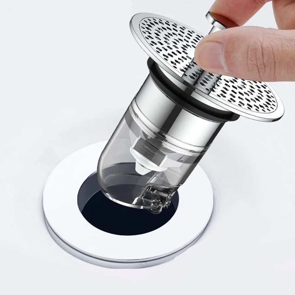

1 Pcs Bathroom Sink Plug Stopper Wash Basin Core Bounce Up Drain Filter Shower Sink Filter Plug Kitchen Bathtub Stopper