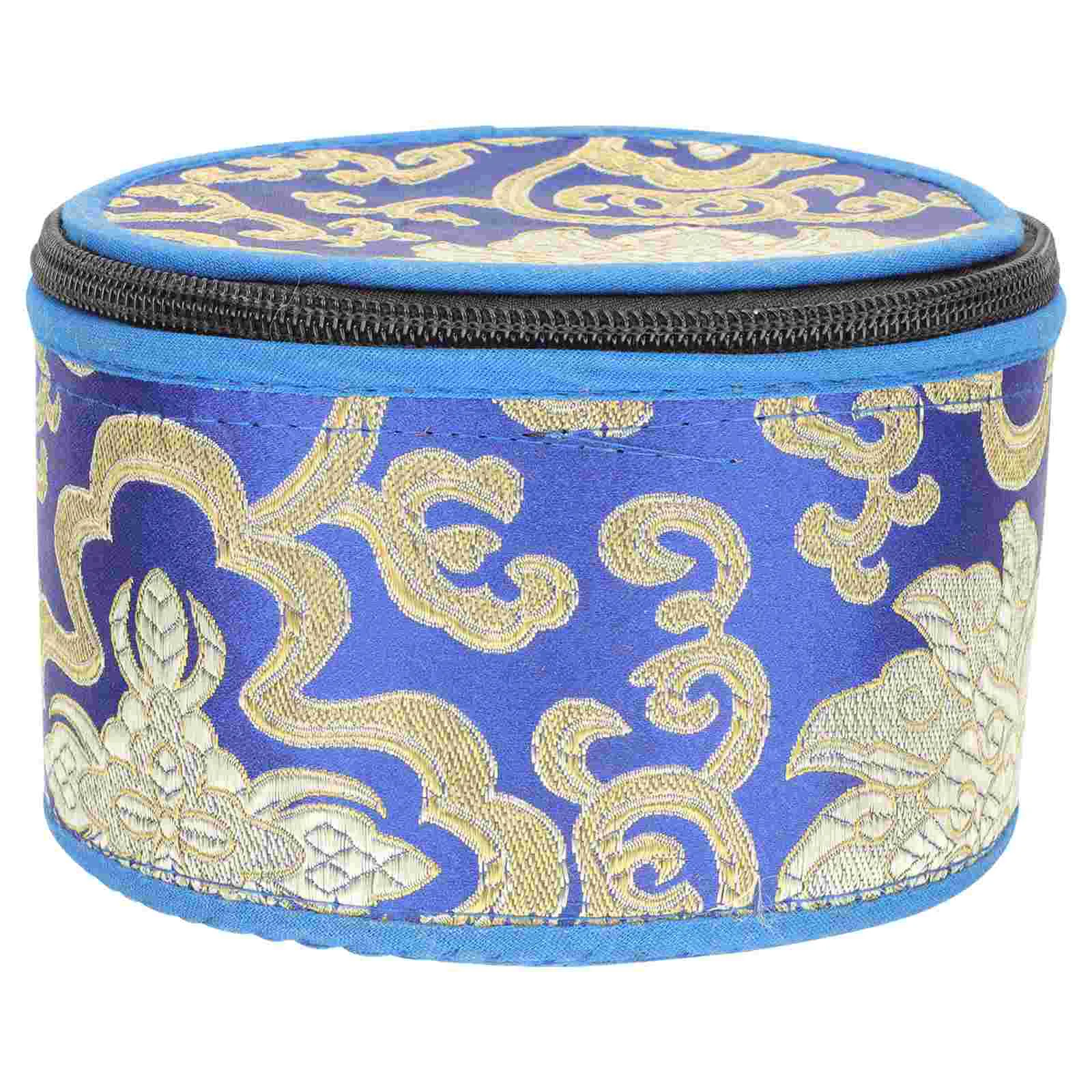 

Delicate Singing Bowl Bag Storage Container Bags Tibetan Small Case Cotton