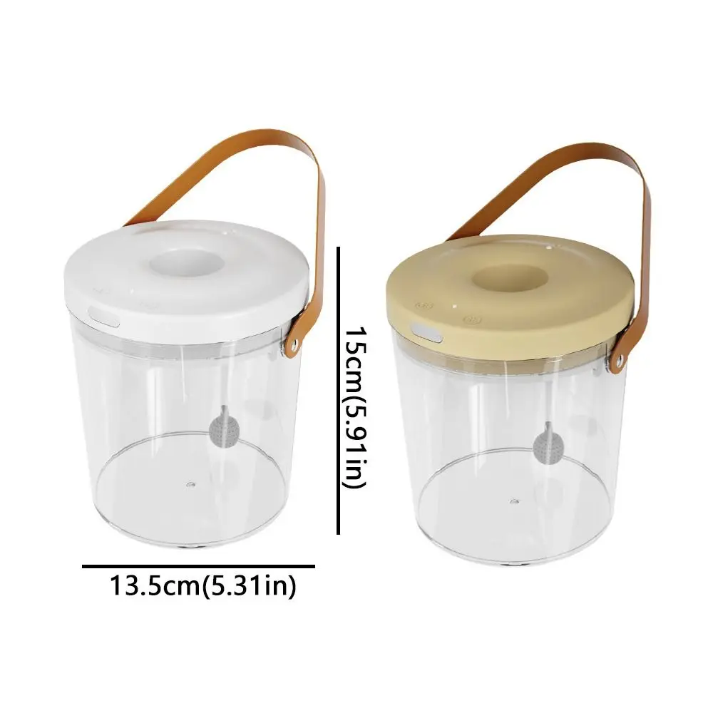 Portable Oxygen Filled Fish Tank PC Plastic Transparent Handheld Fish Tank with Handle USB Charging Ecological Fish Tank