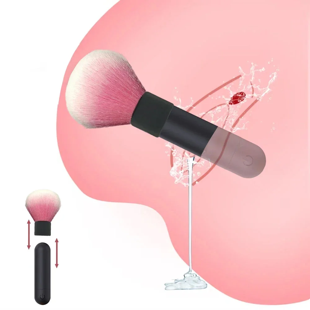 Make-up Pinsel Vibrator Klitoris Stimulator AV Magic Stick Make-up Pinsel Vibrator weibliche Masturbation Vagina Massagegerät Sexspielzeug für Frauen 1