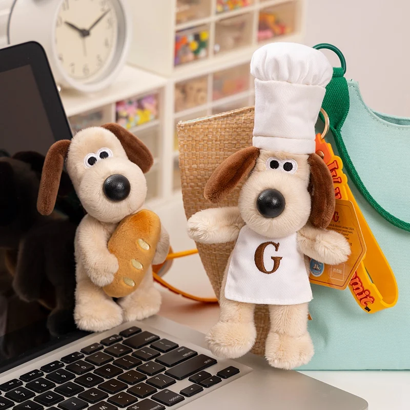 Wallace&Gromit Plush Toy Cartoon Dogs Kawaii Bag Pendant Key Chain Anime Cute Puppy Stuffed Dolls Birthday Xmas Gift