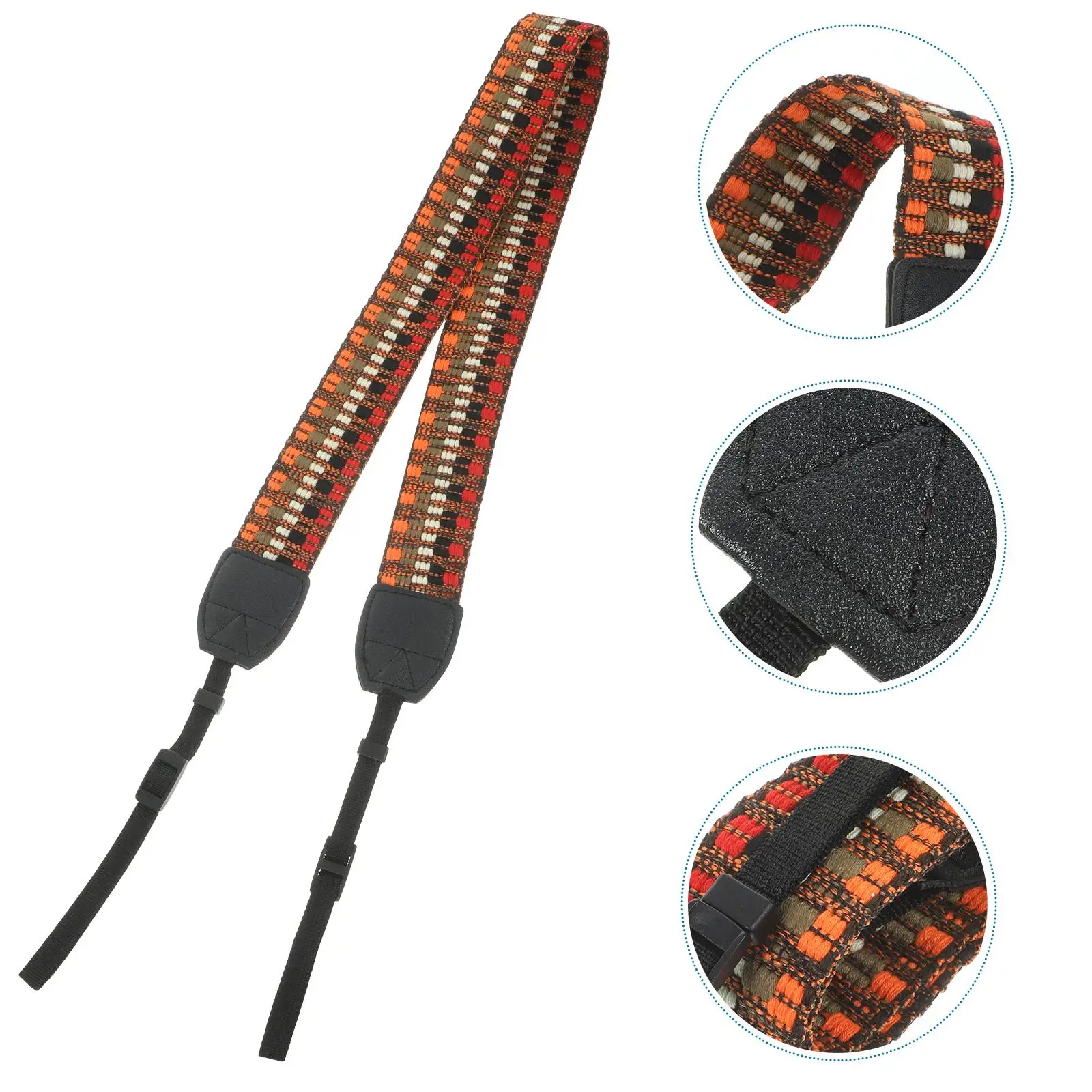 Retro Ethnic Wide Shoulder Camera Strap Adjustable Neck Sling Belt Durable Comfortable Fits Camera Accessories