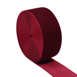 Luxurious Dark Brown Velvet Ribbon for DIY Crafts and Elegant Party Decor - 5 - 10 Yards (Red 38mmX 5yards)
