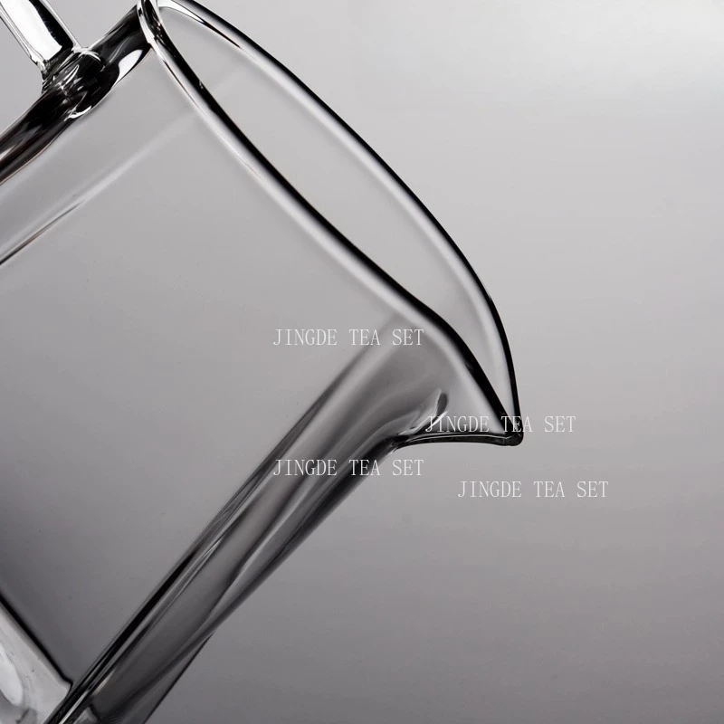 Heat Resistant High-temperature Glass Thickened Fair Cup with Tea Leakage Kung Fu Teaset Square Tea Divider Tea Set Accessories