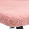Vanity Office Chair Tufted Backrest Swivel Rolling Height Adjustable, Pink 5