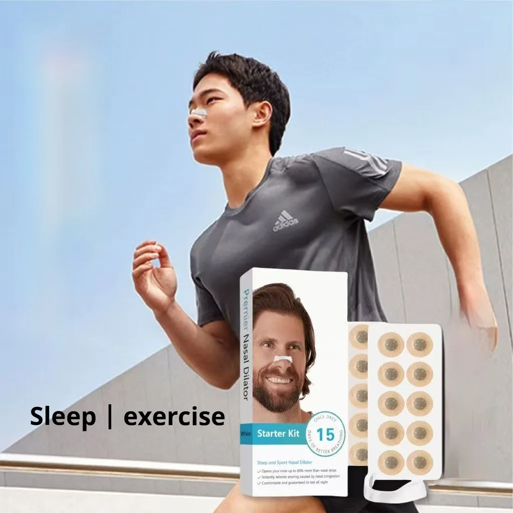 100pcs Magnetic Nasal Breathing Dilator Breathing Dilator Exercise Nostril Breathing Supplement Patch Exercise Nasal Patch 4