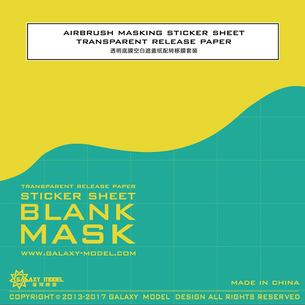 Hobby Model Craft Tool Blank masking paper Airbrush masking sticker A5 size 148mm&times;210mm 10pcs/bag Free transfer film