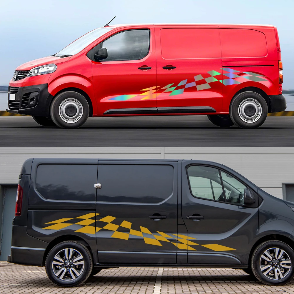 Vauxhall Vivaro Combo Van Window Decals - Choose From 15 Colors For Custom Look