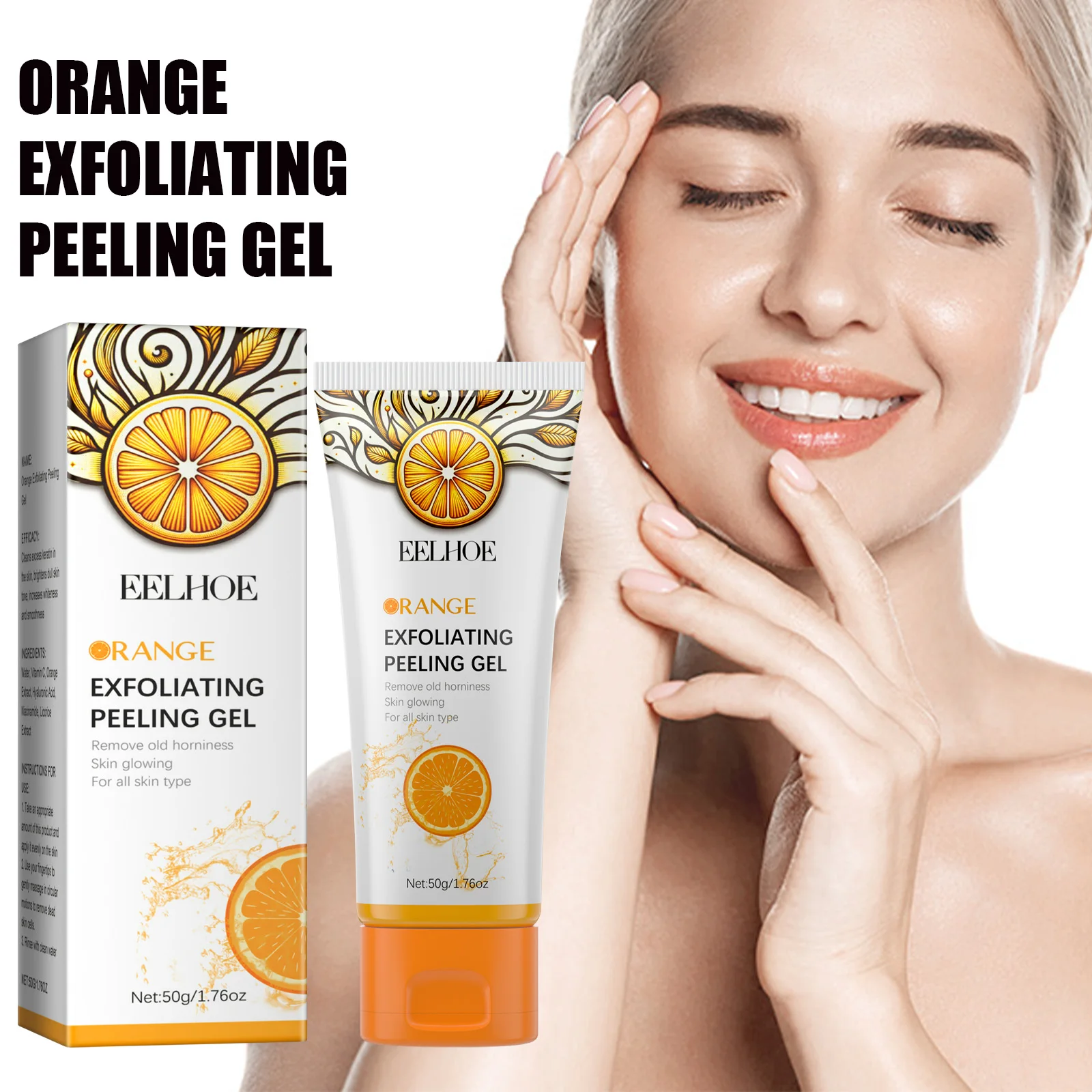 EELHOE Exfoliating Gel Deep Cleansing Acne Blackheads Moisturizing Skin Pore Shrinking Brightening Facial Skin Care Products