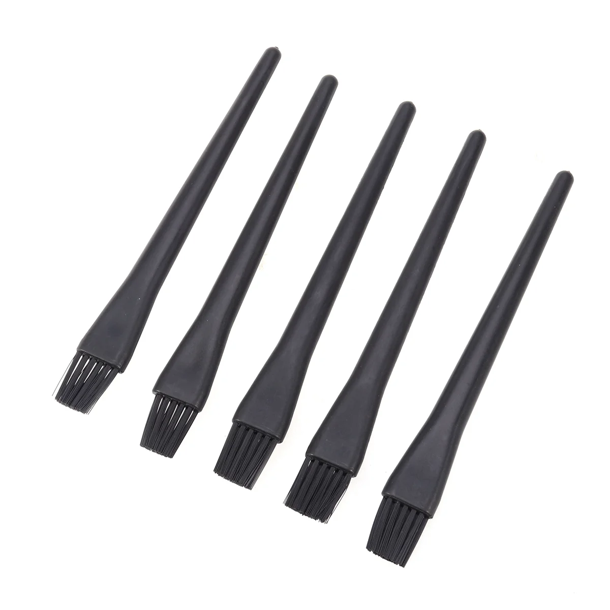 

5 PCS Plastic Round Handle Anti Static ESD Cleaning Keyboard Brush Kit (Black)