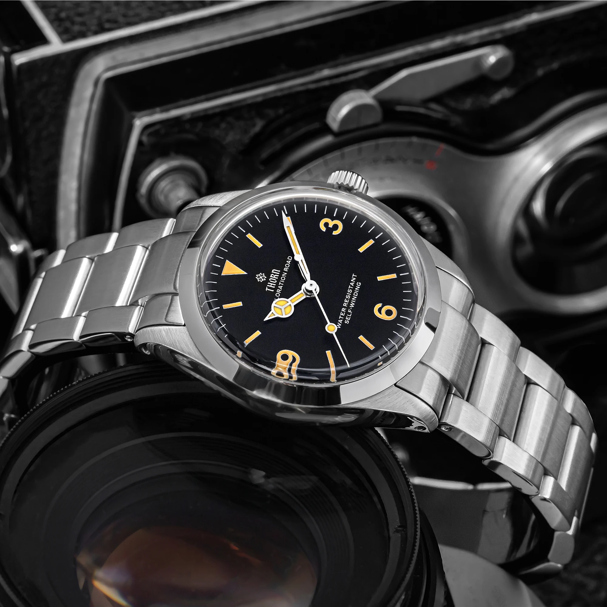 THORN T005 Vintage Watch PT5000 Automatic Movement Domed Sapphire