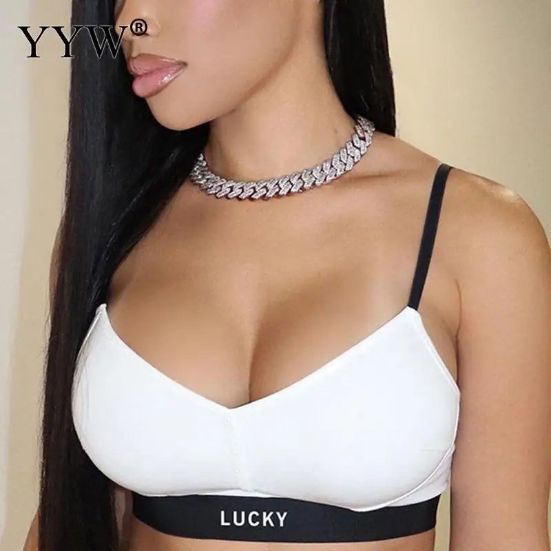 Summer Halter Vest High Waist Bodysuit Two Piece Set For Women Lucky Letter Print Casual Suit Sports Underwear Yoga Fitness Suit