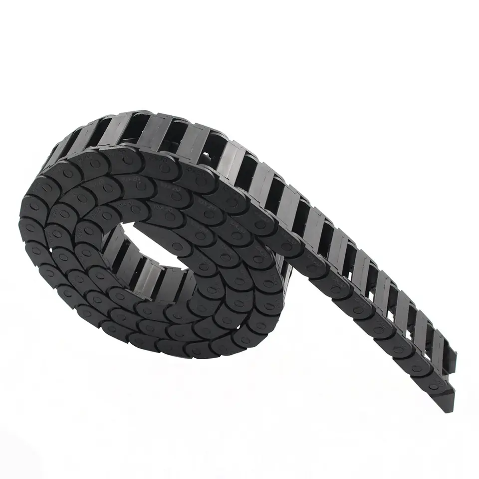 1 Meter Plastic Cable Chain 1M Wire Carrier Drag Chain With End Connector Chains for CNC Router Machine CNC Cable Channel image 6
