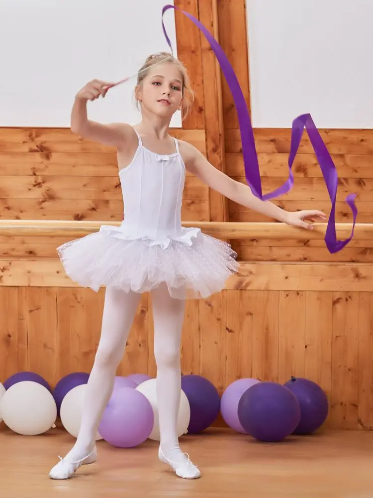 

Children's Summer Suspender Leotard Top with Tulle Skirt Ballet Tutu Dress Stage Performance Costume Practice Clothes C22022