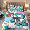 Hangyodon Bedding Sets Sanrio Comforter Bed Cover Duvet Cover Pillow Case 2-3 Pieces Sets Kids Adult Bedroom Decor 5