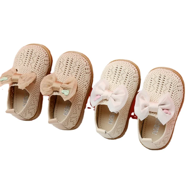 

Children spring summer autumn Hollow Mesh Shoes Kindergarten Boys Beige Single Shoes Girls Shoes 0-3 Years