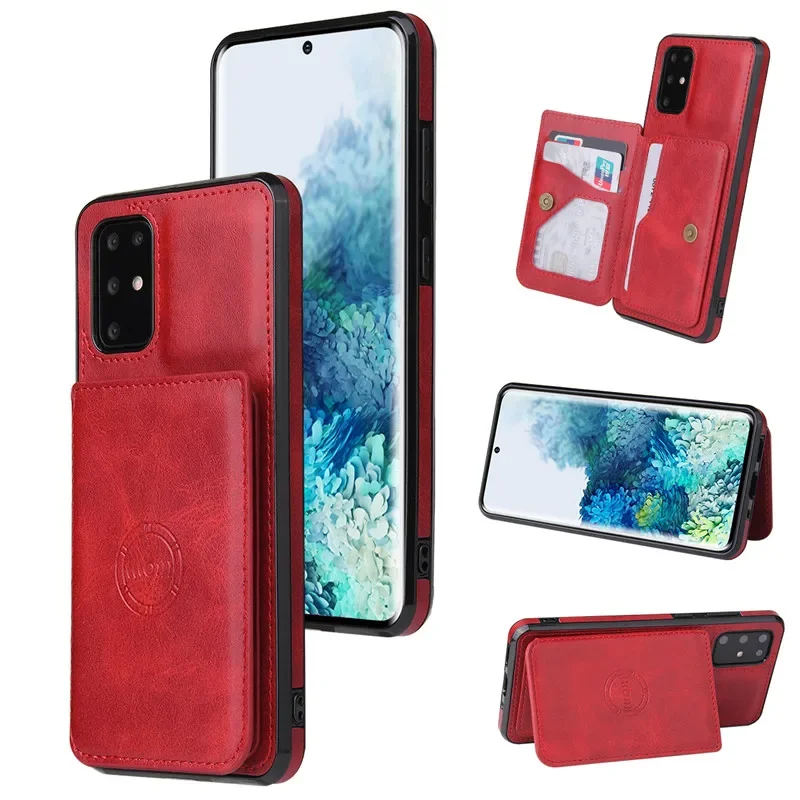 Magnetic Flip Leather Wallet Phone Case with Card Holder Cover