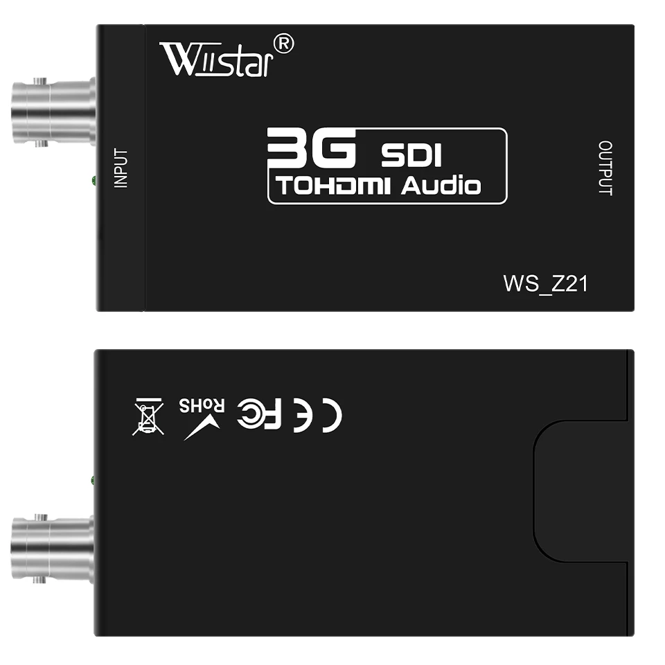 Wiistar SDI to HDMI Audio Video Converter BNC to HDMI Adapter HD 3G for Monitor HDTV