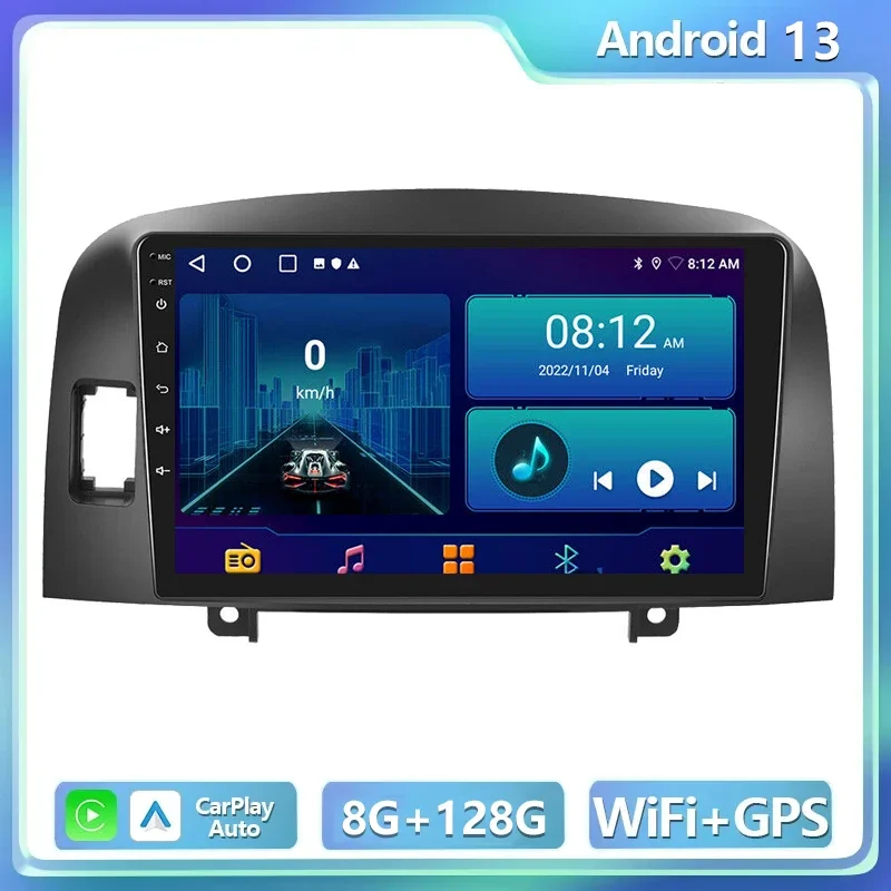 

Android 13 For Hyundai Sonata NF 2004-2008 Car Radio Stereo Multimedia Video Player Navigation GPS Wireless Carplay RDS DSP