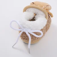 Newborn Winter Baby Boots Shoes Cute Cartoon Boy Girl Toddler Plush Snow Booties Warm Infant Crib Shoes First Walkers 6