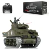 1/16 HENG LONG 7.0 RC Tank Model Upgraded M4A3 Sherman 3898 Metal Tracks Barrel Recoil Gearbox Smoke Unit Engine Sound TH17673 1