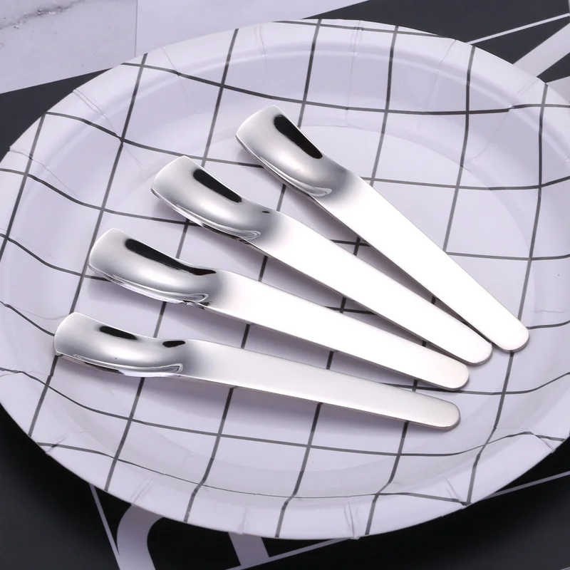 

2pcs Mini Small Dessert Spoons Metal Ice Cream Tableware Cake Coffee Scoop Stainless Steel Special Kitchen Ladles Accessories