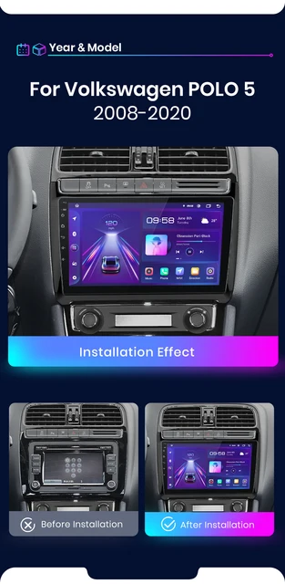 Car Multimedia Player Android 12.0 Radio For Volkswagen Polo Sedan 2008  2009 2010 2011 2012 2013 2014 2015 2016 2017 2018 2019