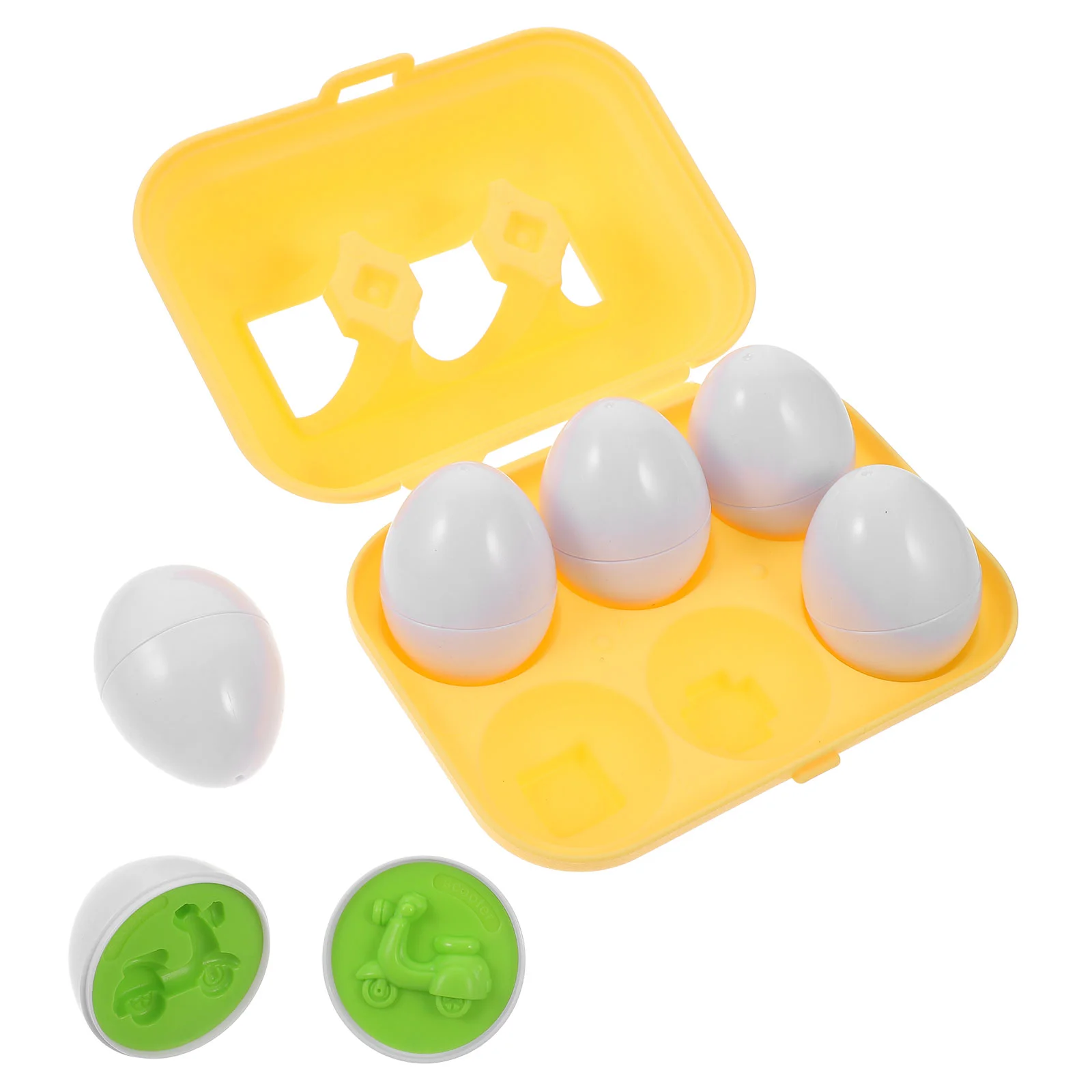

6 Pcs Early Education Matching Eggs Learning Toy Puzzle Toys for Toddlers Plastic Shape Recognition