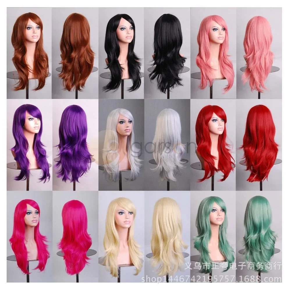 

Synthetic Wig, Long Curly Hair, Cosplay Wig, Realistic, Natural and Breathable, Suitable for Halloween Party