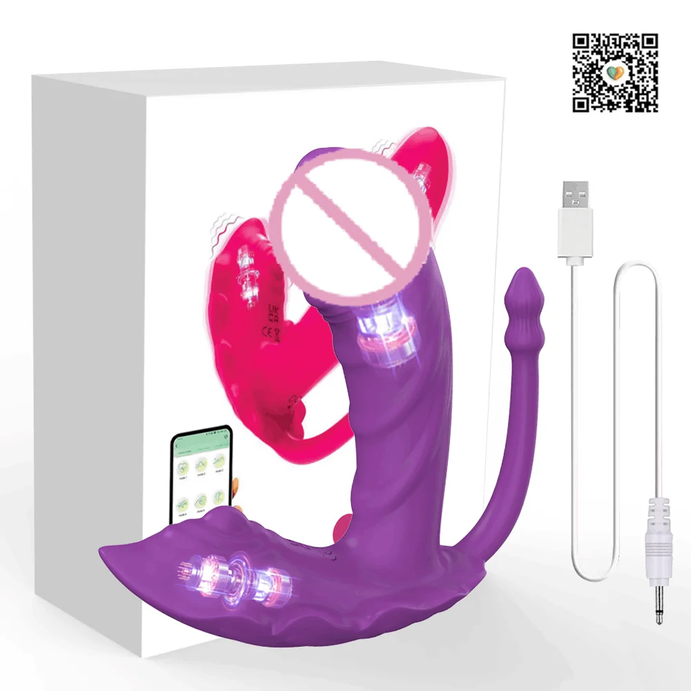 Wearable G Spot Dildo Vibrator Long Distance App Remote Control Panty Butterfly 9 Vibrating Mode Female Adult Sex Toys for Women