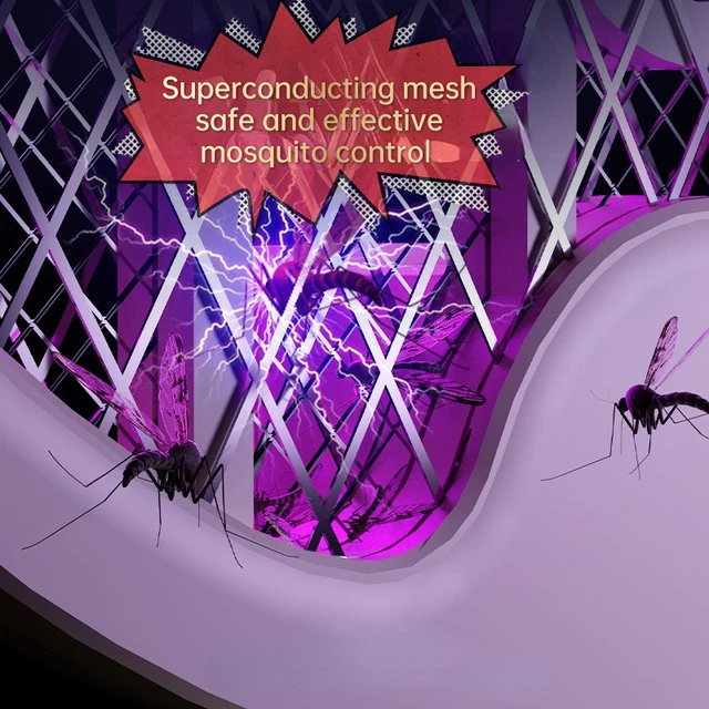 2023 4 In1 Újratölthető Szúnyoggyilkos Lámpa Elektromos Sokkoló Szúnyog Swatter Usb Rovar Ütő Zapper Szúnyogcsapda Légycsapda - Image 4