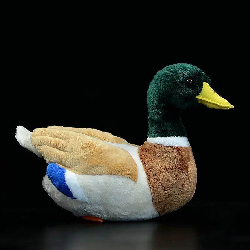 

Cute Mallard Stuffed Plush Toys Soft Common Mallard Duck Realistic Animals Doll Simulation Anas Platyrhynchos Model Boys Gift