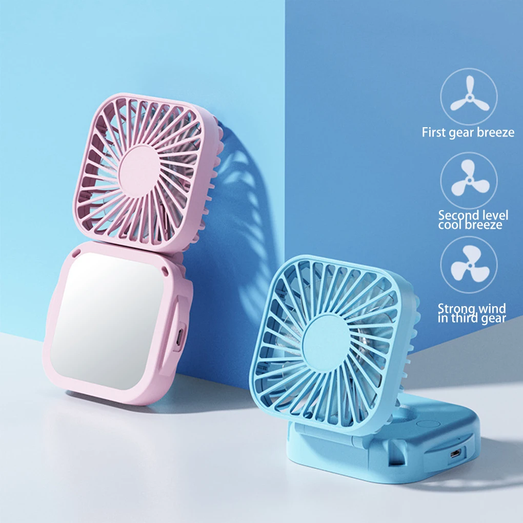 Fan Hanging Neck Foldable Small Electric Fan Portable Handheld Creative Student Dormitory Sports USB Outdoor Mini Fan