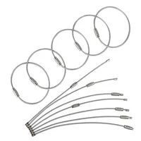 200pcs Stainless Steel Wire Ring/key Ring Wire Rope Wire Chain Key Chain Edc Accessories 2